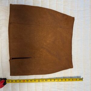 Brown Suede Skirt